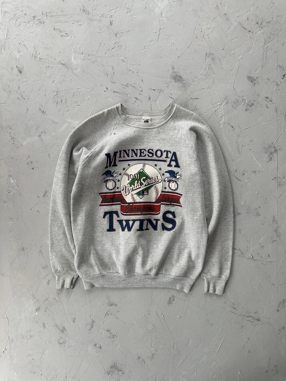 Vintage MBL 1991 Minnesota Twins Champion Crewneck